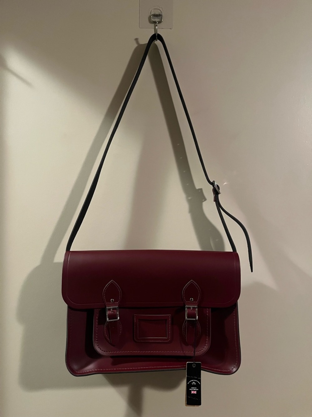 The Cambridge Satchel Company Burgundy Leather Satchel – Made in England - Picture 12 of 15
